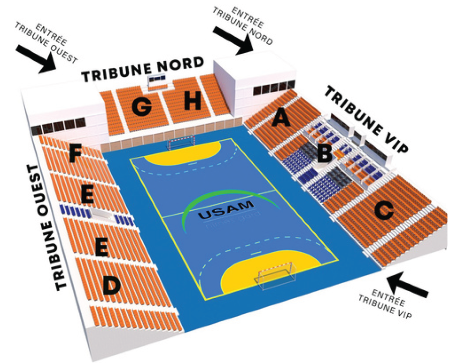 USAM Nîmes Gard - plan Parnasse